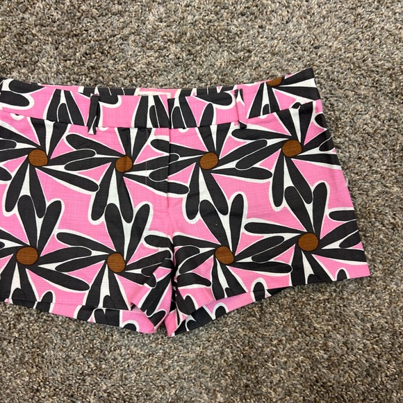 Milly of New York shorts womens size 2 pattern pink blue shorty shorts floral - Picture 3 of 13